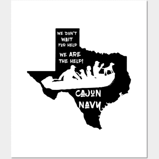 Cajun Navy Helping Texas Posters and Art